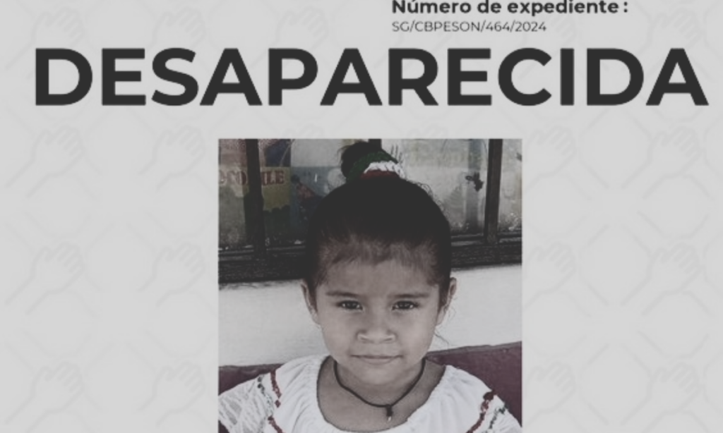 Solicitan ayuda para localizar a Grisel Guadalupe López Soto de 7 años