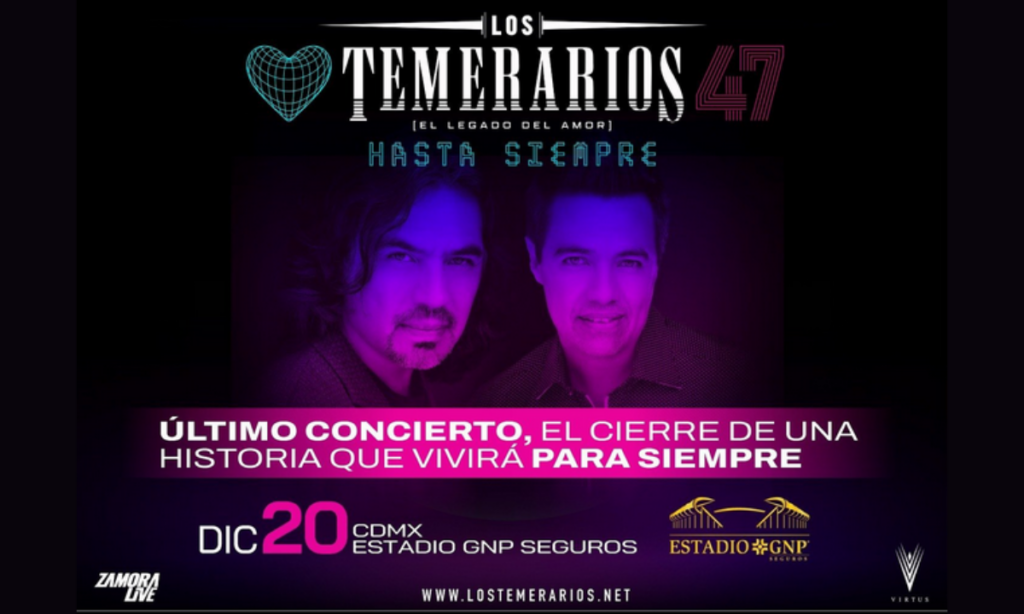 Los Temerarios anuncian su gran despedida