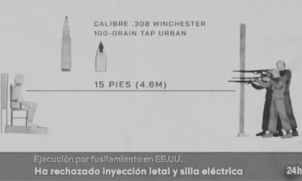 Preso es ejecutado por un pelotón de fusilamiento en EE.UU.
