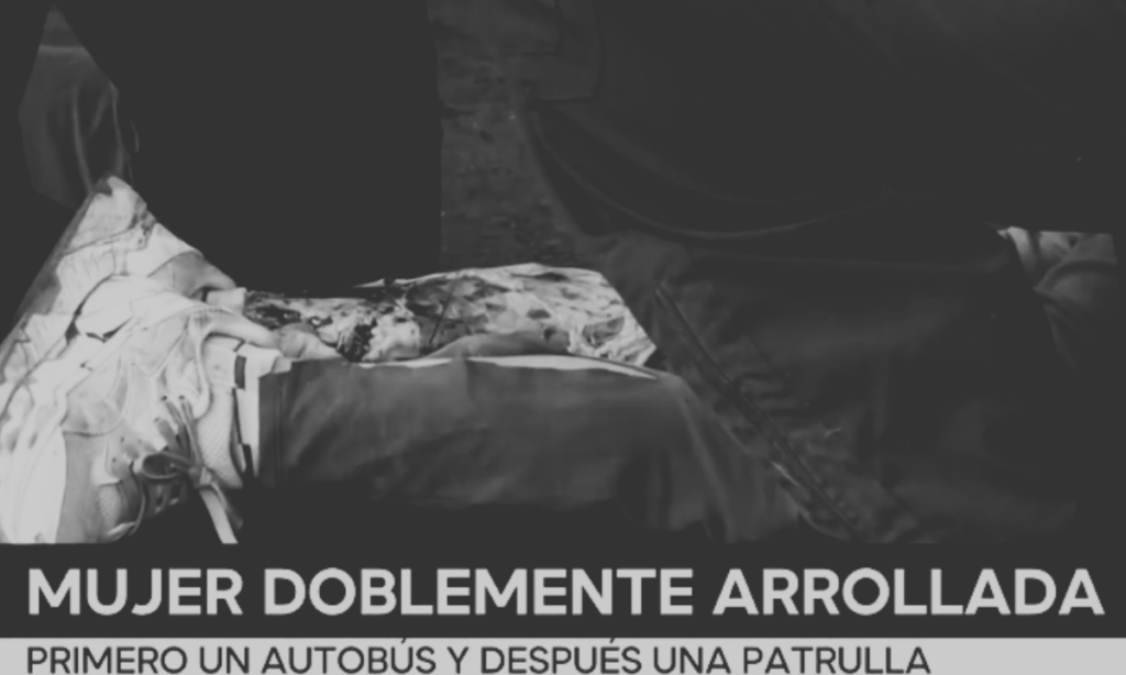 Mujer de la tercera edad es atropellada por un camión y por la patrulla que iba a auxiliarla