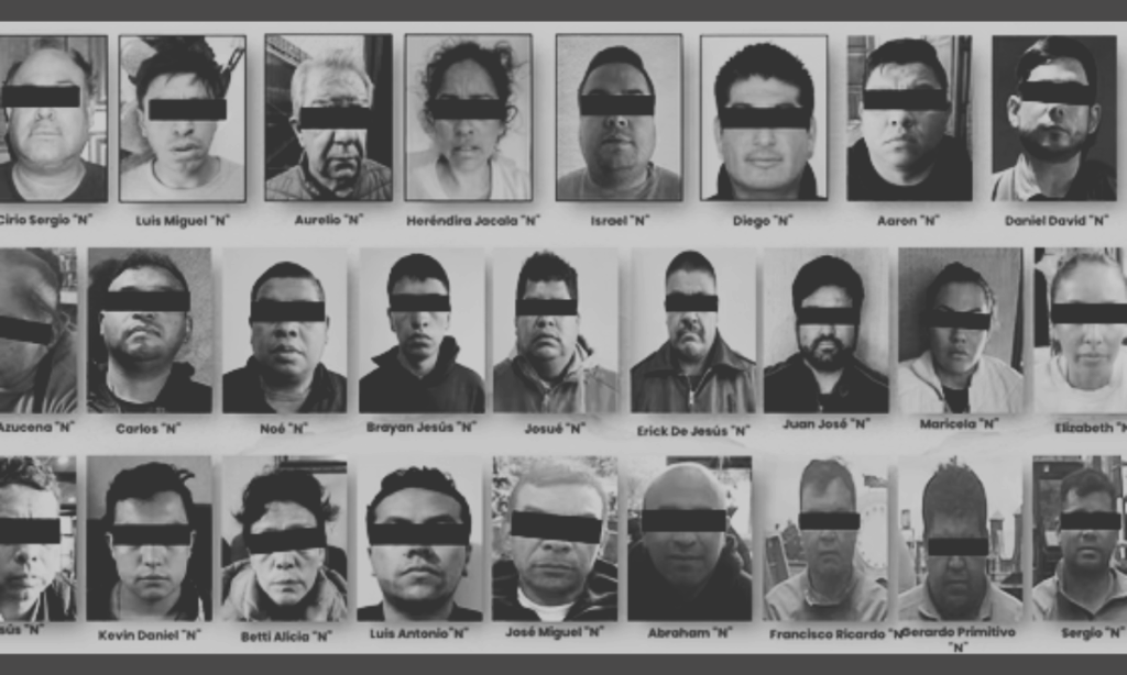 caen 32 miembros de una red criminal en el centro del país